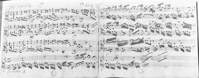 Autograph of the Partita 